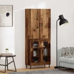 Highboard Παλαιό ξύλο 69,5 x 34 x 180 εκ. Επεξεργασμένο ξύλο Καφέ 3403183