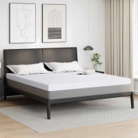 Στρώματα Λευκό 180 x 200 cm 100% ύφασμα πολυεστέρα με τζακάρ Λευκό 4106251