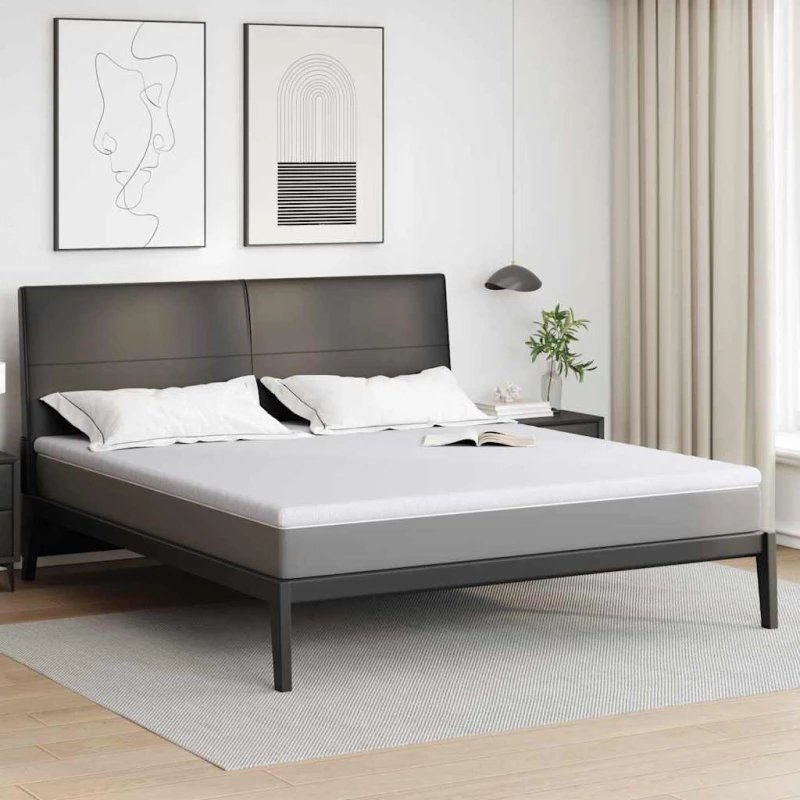 Στρώματα Λευκό 180 x 200 cm 100% ύφασμα πολυεστέρα με τζακάρ Λευκό 4106196