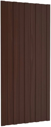 Πάνελ οροφής 12 pcs Καφέ 100 x 45 cm Γαλβανισμένος χάλυβας Καφέ 42047127