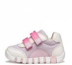 GEOX B IUPIDOO G. B3558A 01454 C0761  WHITE/LILAC  FIRST STEPS  CASUAL SPORT