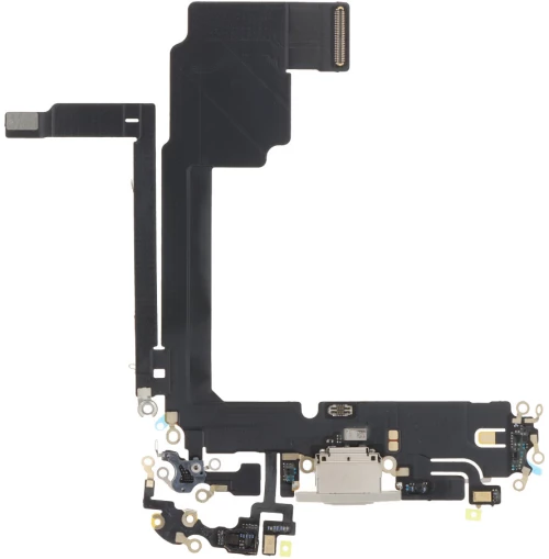 Charging Port Flex Cable for iPhone 15 Pro Max White Titanium