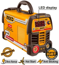Ηλεκτροκόλληση inverter 160A / MMA με LCD οθόνη INGCO MMA16069