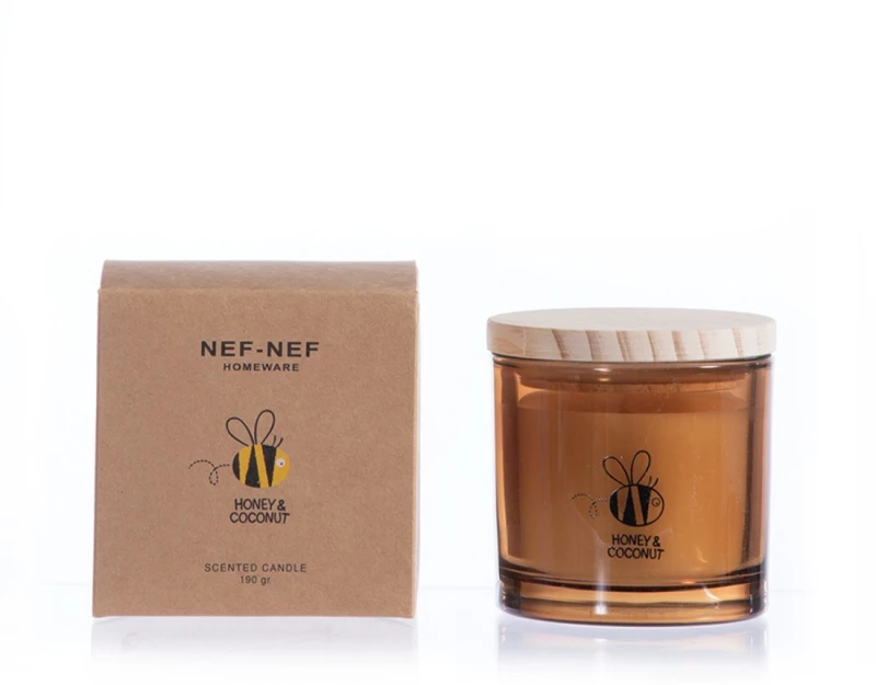 Αρωματικό Κερί Nef-Nef Honey Coconut 190gr Brown