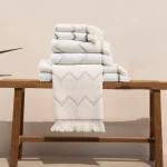 Σετ Πετσέτες 3 Τεμαχίων Das Home 0872 Beige 30x50,50x90,70x140