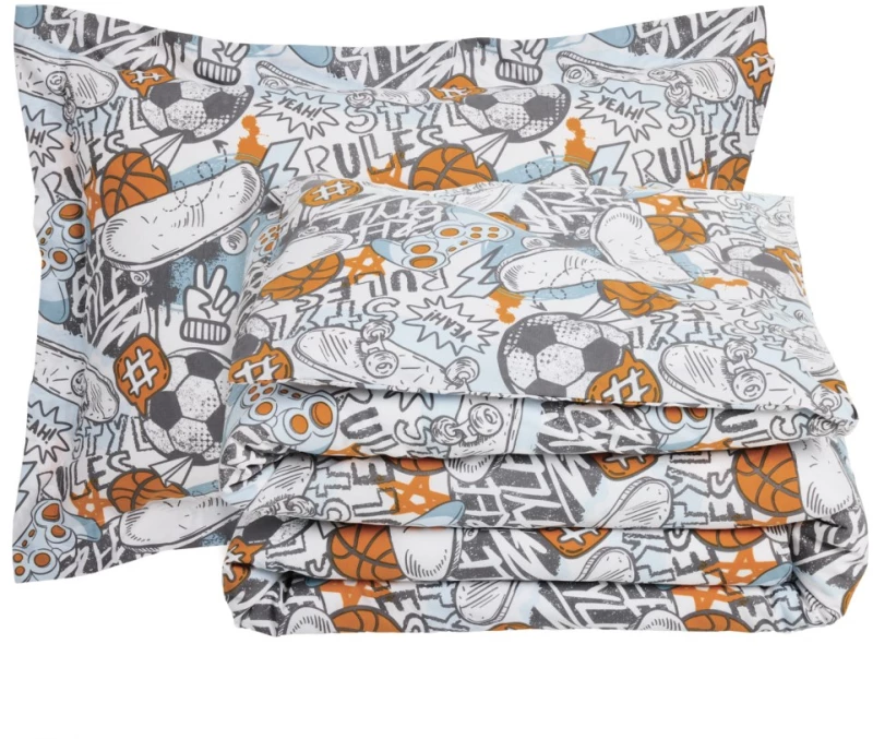 Σετ Παιδικά Σεντόνια Μονά 3 Τεμαχίων Das Kids 4986 Multicolor 170x260