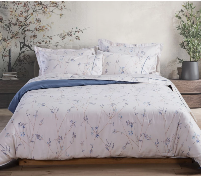 Σετ Σεντόνια Υπέρδιπλα 4 Τεμαχίων Nef-Nef Desirous Off White/Blue 240x270