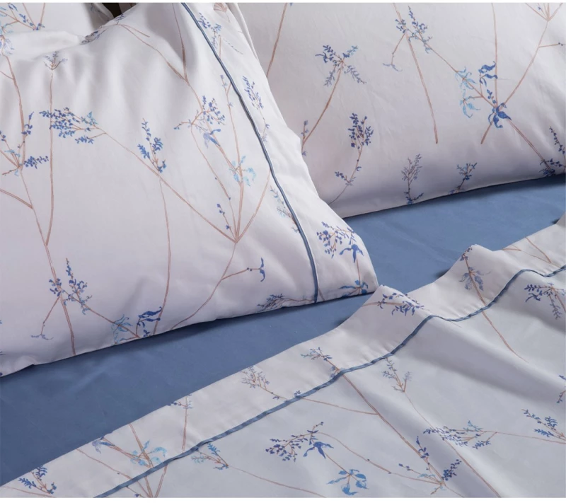 Σετ Σεντόνια Υπέρδιπλα 4 Τεμαχίων Nef-Nef Desirous Off White/Blue 240x270