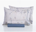 Σετ Σεντόνια Υπέρδιπλα 4 Τεμαχίων Nef-Nef Desirous Off White/Blue 240x270