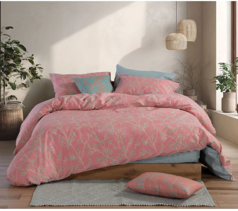 Σετ Σεντόνια Μονά 3 Τεμαχίων Nef-Nef Floriva Coral 170x270