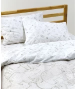 Σετ Παιδική Παπλωματοθήκη Μονή 2 Τεμαχίων Kentia Canopy White-Greige 165x245