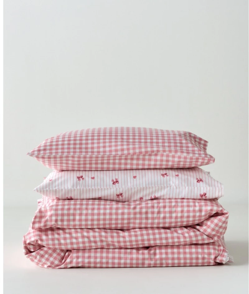 Σετ Παιδικά Σεντόνια Μονά 3 Τεμαχίων Kentia Sassy White-Pink 160x270