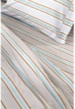Σετ Σεντόνια Υπέρδιπλα 4 Τεμαχίων Guy Laroche Pinstripe Natural 240x265