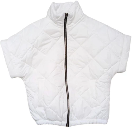 Overshirt Μπουφάν Καρό Με Τσέπες 527060-Λευκό