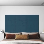vidaXL Κεφαλάρι Τοίχου 12 pcs Μπλε 60 x 30 cm Βελούδο