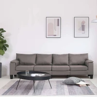 vidaXL Καναπές Taupe Τετραθέσιος ύφασμα
