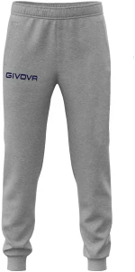 GIVOVA GIVOVA PANTS COTTON KING LOGO GREY P017-0009