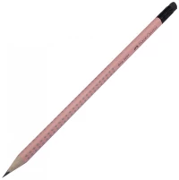 Μολύβι Faber Castell Grip 2001 B Με Γόμα Ροζ Shadow