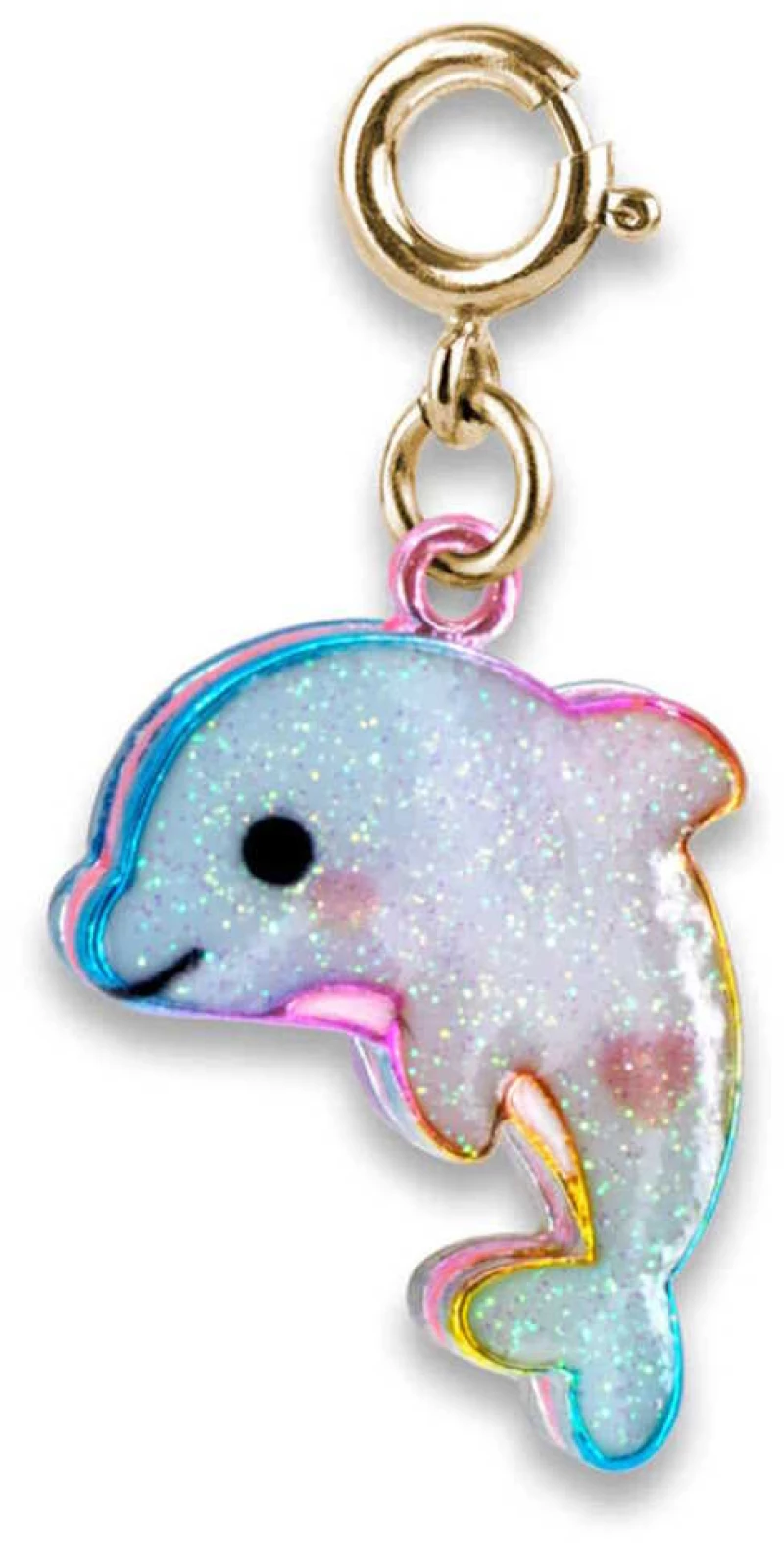 CHARM IT CHARM ΓΙΑ ΒΡΑΧΙΟΛΙΑ GOLD GLITTER TIE-DYE DOLPHIN (#CT01-24)