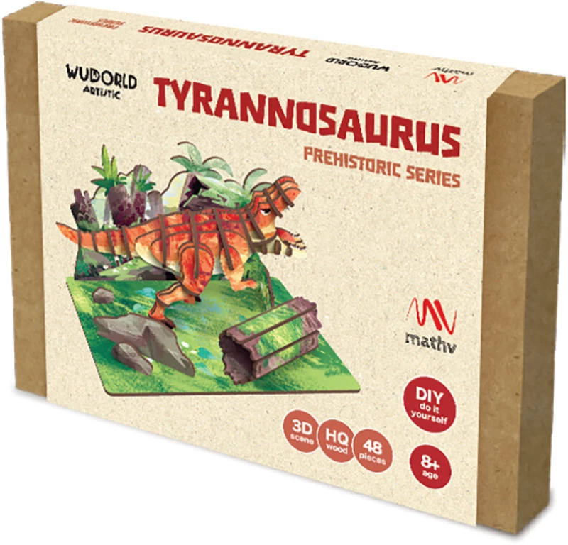 WUDORLD ARTISTIC DINO ΞΥΛΙΝΗ ΚΑΤΑΣΚΕΥΗ TYRANNOSAURUS (#WWA-002)