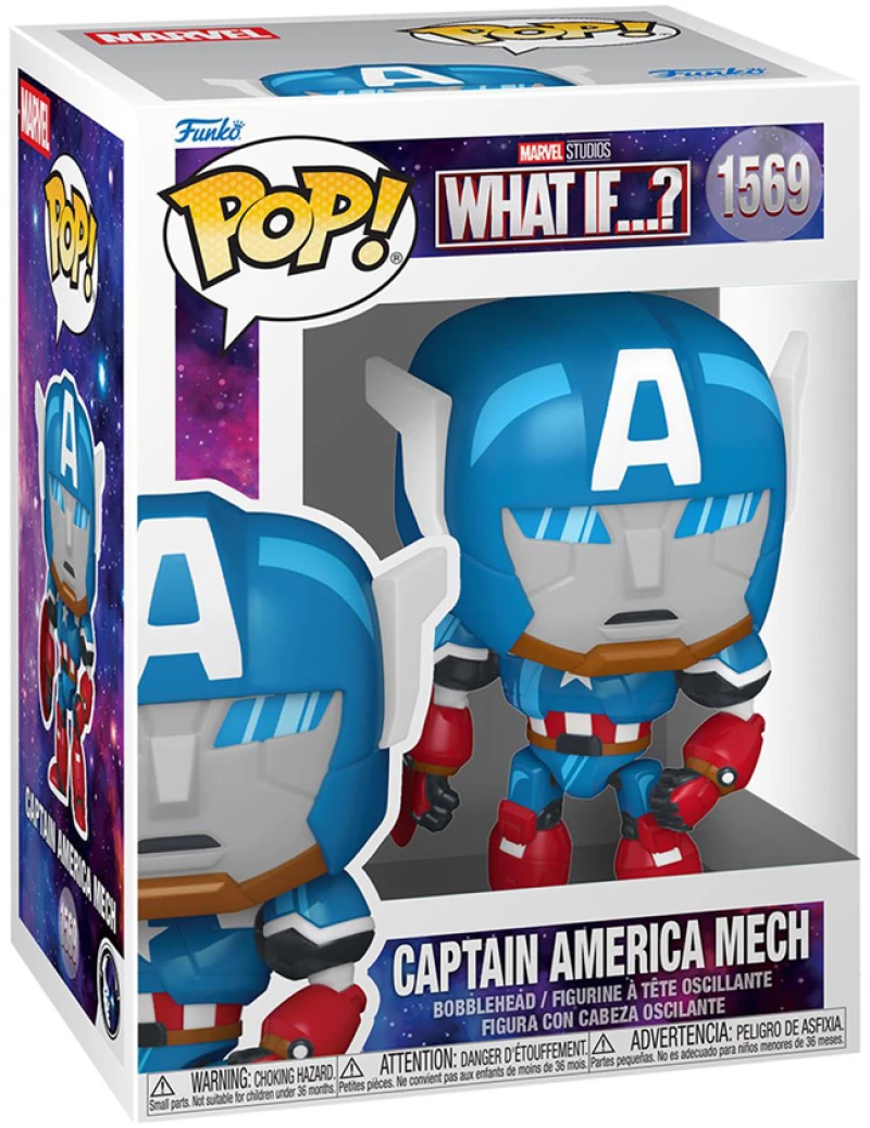 FUNKO POP! MARVEL: WHAT IF...? - CAPTAIN AMERICA MECH BOBBLE-HEAD ΦΙΓΟΥΡΑ ΒΙΝΥΛΙΟΥ 1569 (#106363)