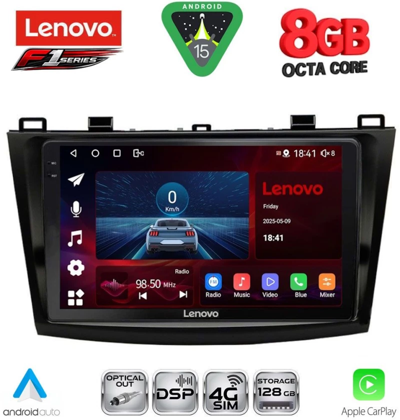 LENOVO SSR 10366_CPA (9inc) MULTIMEDIA TABLET for MAZDA 3 mod. 2009-2014