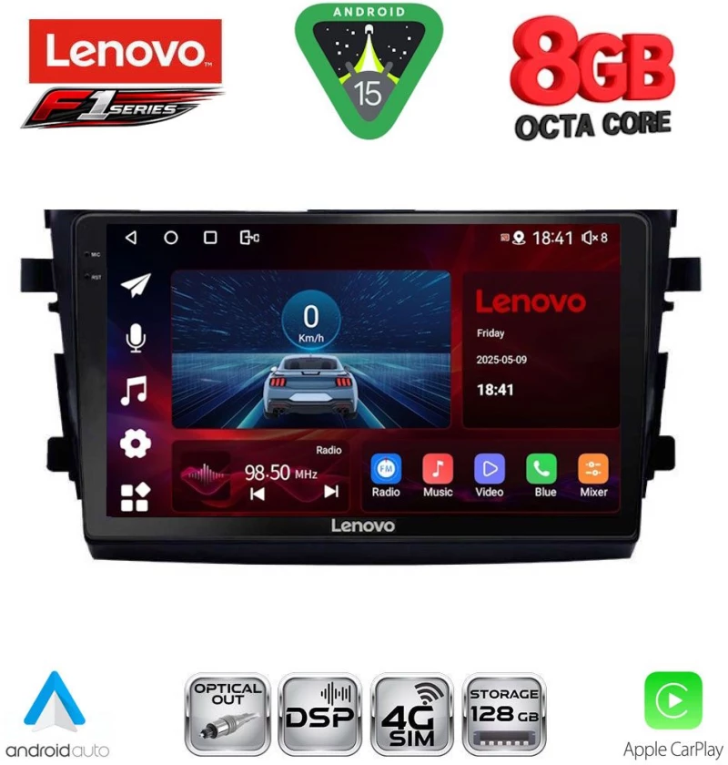 LENOVO SSR 10674_CPA (9inc) MULTIMEDIA TABLET for SUZUKI CELERIO mod. 2015-2021