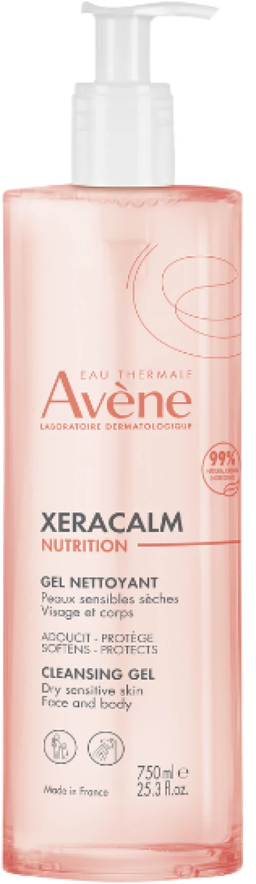 AVENE xeracalm nutrition gel καθαρισμού 750ml
