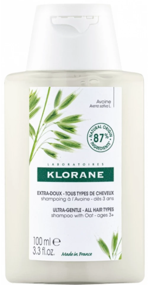 KLORANE shampoo avoine σαμπουάν με γαλάκτωμα βρώμης για ευαίσθητα μαλλιά 100ml