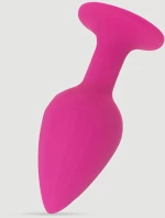 Πρωκτική Σφήνα Σιλικόνης με Κυματισμό Anal Collection Wavy Large Silicone Butt Plug with Suction Cup - Ροζ