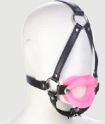 O Ring Gag Με Χείλη Σιλικόνης & Λουρί Σιαγώνας O Ring Gag With Silicone Lips & Jaw Strap - Ροζ