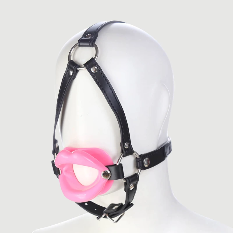 O Ring Gag Με Χείλη Σιλικόνης & Λουρί Σιαγώνας O Ring Gag With Silicone Lips & Jaw Strap - Ροζ