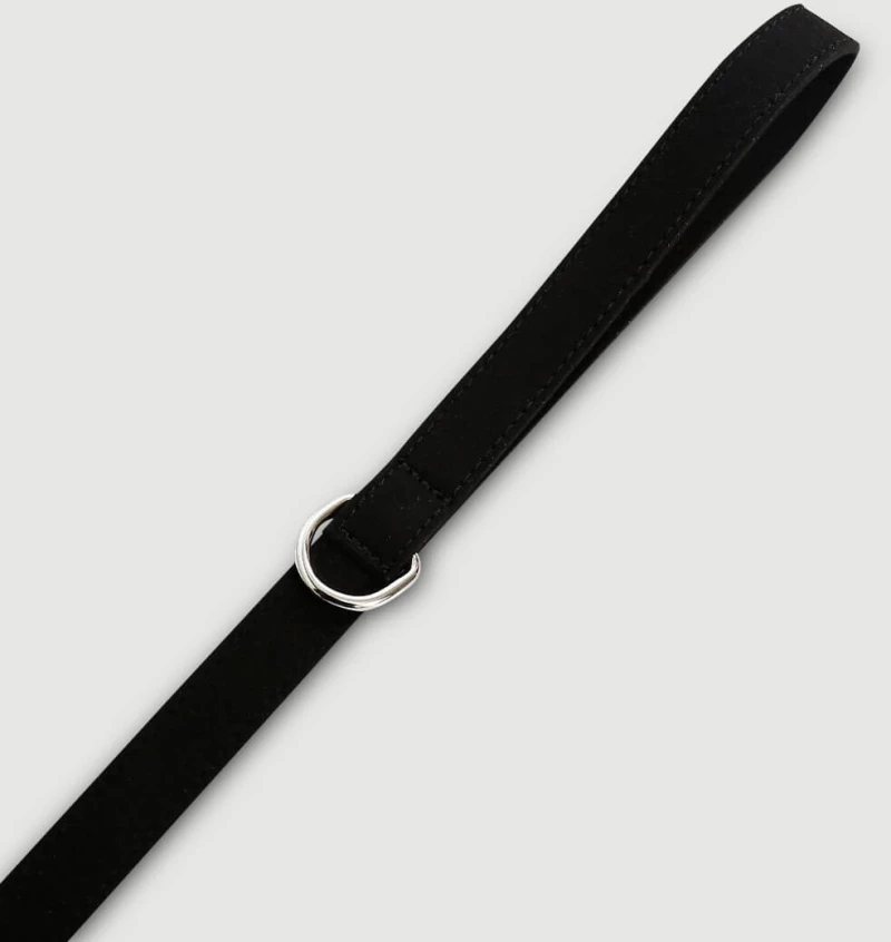 Λουρί Με Μεταλλικό Κούμπωμα Leash With Metal Clip – Μαύρο