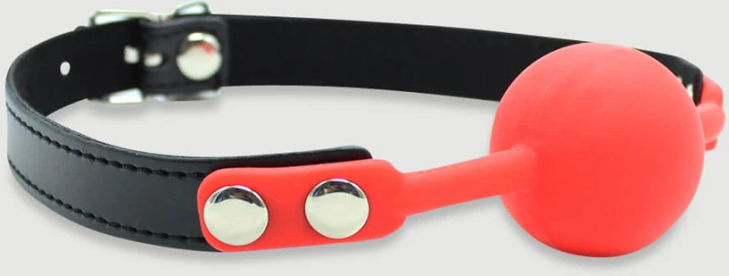 Φίμωτρο Με Κόκκινη Μπάλα Σιλικόνης Red Silicone Ball Gag - Κόκκινο