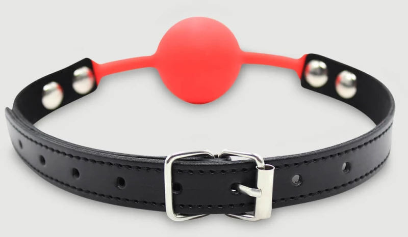 Φίμωτρο Με Κόκκινη Μπάλα Σιλικόνης Red Silicone Ball Gag - Κόκκινο