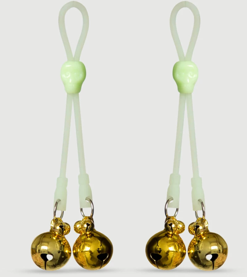 Σφιγκτήρες Θηλών Με Κουδουνάκια Nipple Clamps With Gold Bells – Χρυσό