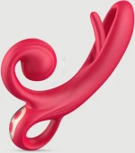 Rabbit Δονητής Σιλικόνης Με Κολπικό Flap The Rabbit Flapping Silicone Rabbit Vibrator With Flexible Clitoral Stimulator - Κόκκινος