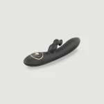 Rabbit Δονητής με Κλειτοριδική Αναρρόφηση Divine Clitoral Suction Silicone Rabbit Vibrator - Μαύρος