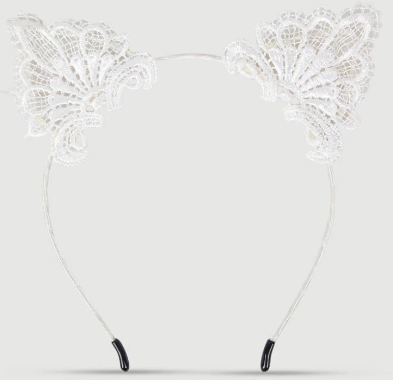 Χαριτωμένη Στέκα Με Αυτιά Γάτας Cute Cat Ear Headband – Λευκό