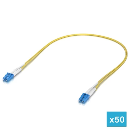 Ubiquiti UACC-OFC-S2-LULU-0.5M-50, OS2 Duplex LC UPC Fiber Patch Cable, 0.5 Μέτρο 50 τεμ