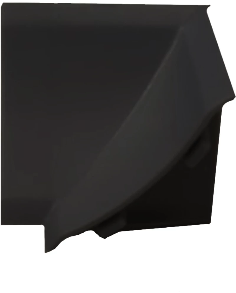 Γωνία Εσωτερική Αρμοκάλυπτρου Μαύρη 4x2.5x4cm