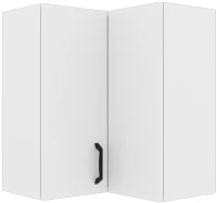 Modest Πάνω Ντουλάπι Γωνιακό Λευκό 60-60x32x72cm