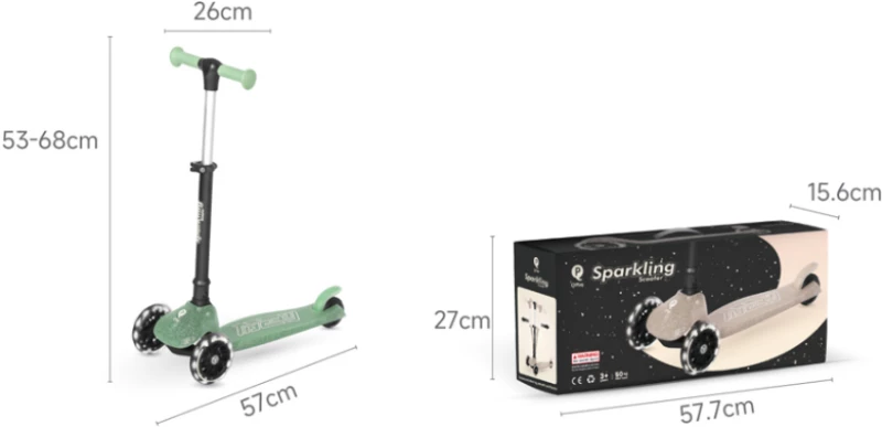 QPlay Πατίνι Sparkling Black 5061047482698