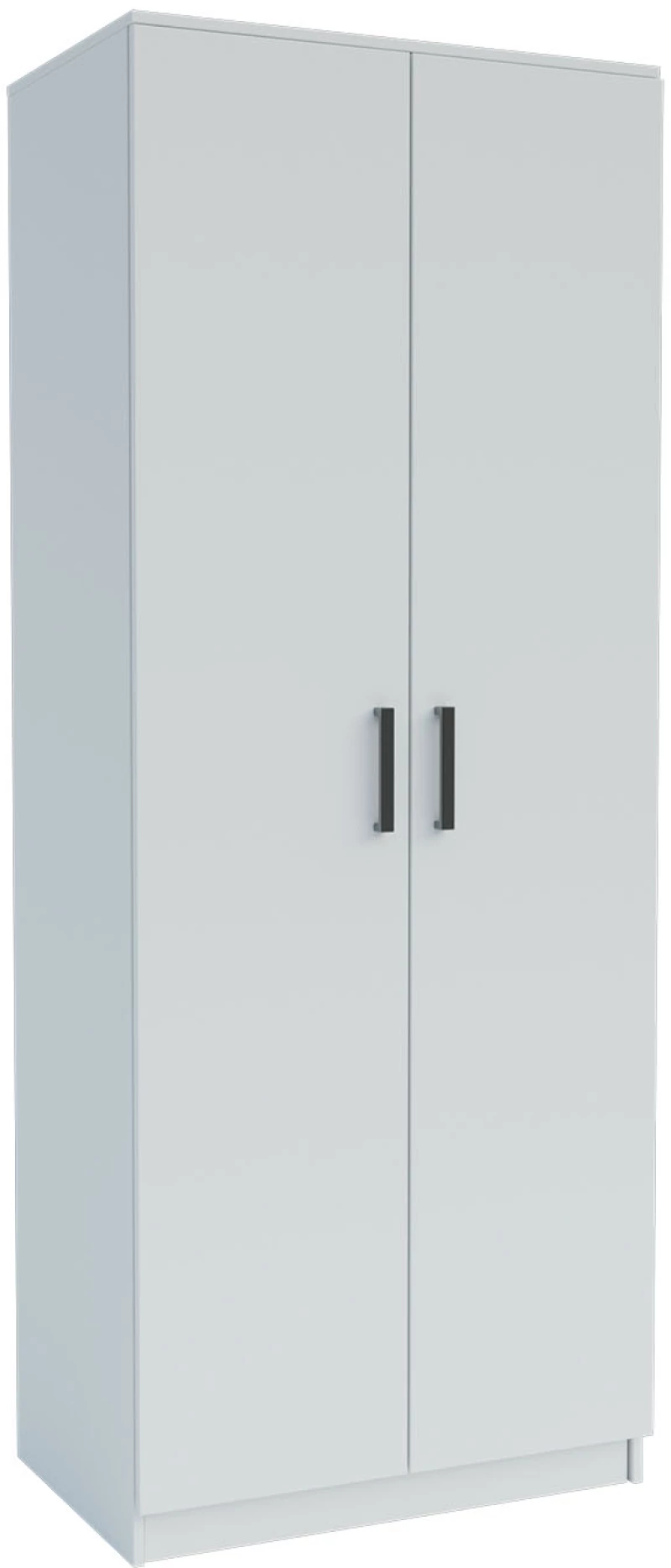 Ντουλάπα Δίφυλλη Simple Λευκή 80x52x205cm