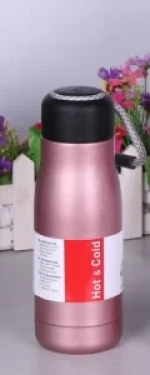 Αθλητικός Θερμός  380ml  με διπλό τοίχωμα  ροζ χρυσό