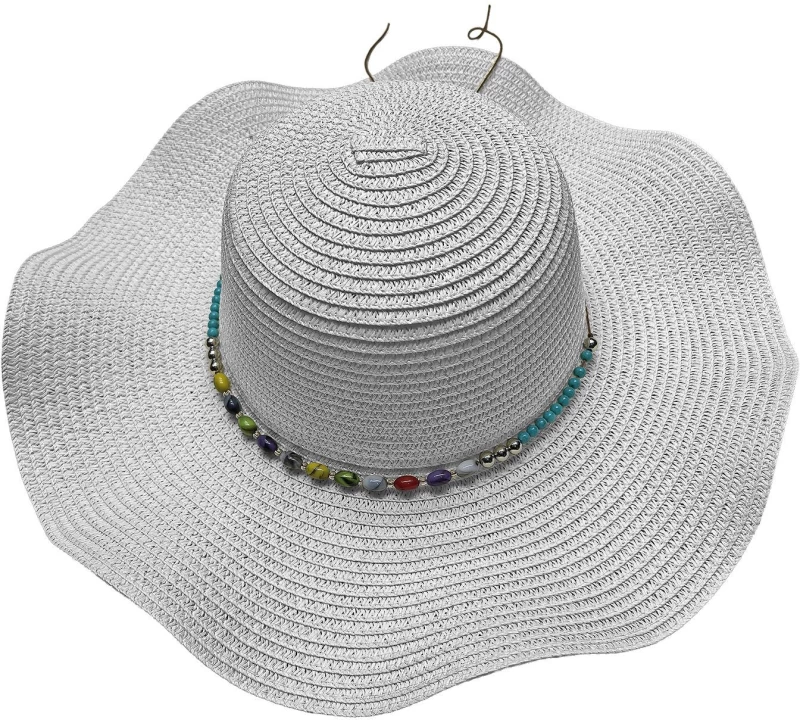 Καπέλο Ψαθόχαρτο Μπλε Πετράδια ø40cm SummerTiempo 623346