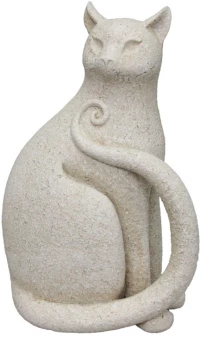LIBERTA MILO ΔΙΑΚΟΣΜΗΤΙΚΟ ΓΑΤΑ 17.8x11.5x26.5cm POLYRESIN OFF WHITE