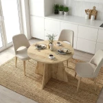 Τραπέζι Tailor Megapap χρώμα sapphire oak Ø100x75,7εκ. | GP042-0370,1