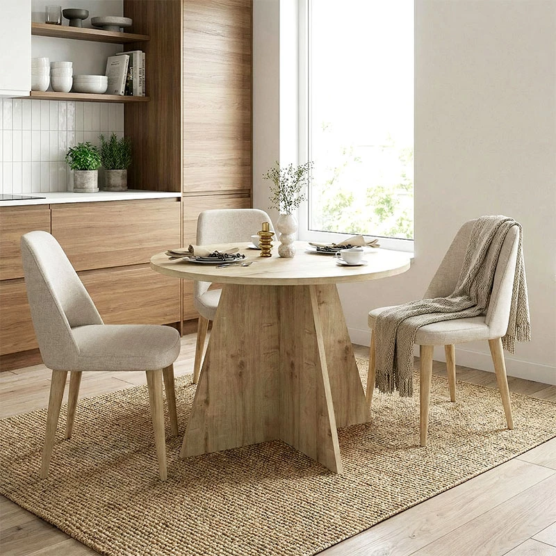 Τραπέζι Tailor Megapap χρώμα sapphire oak Ø100x75,7εκ. | GP042-0370,1