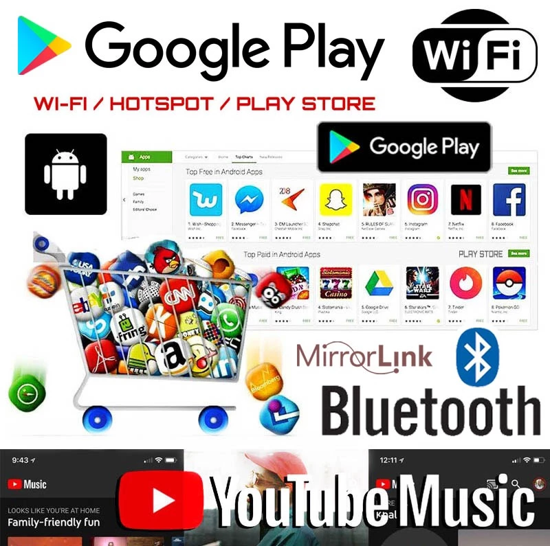 Ηχοσύστημα Αυτοκινήτου (Bluetooth/USB/WiFi/GPS) t02114522 8752004560715